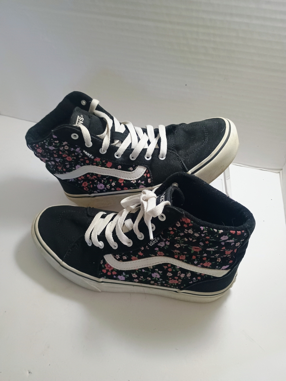 Vans Sk8 Hi Platform Floral High Top Sneakers Girls 5  Black Floral